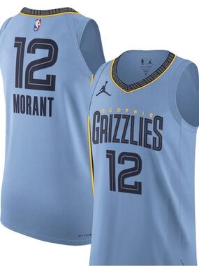 Youth-Fanatics Memphis Grizzlies Light Blue Basketball Jersey